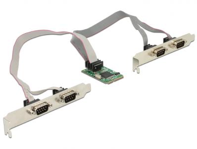 Delock Module MiniPCIe IO PCIe full size 4 x Serial RS-232