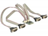 Delock Module MiniPCIe IO PCIe full size 4 x Serial RS-232 with Voltage supply