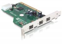 Delock PCI Card FireWire B 3 Port (IEEE 1394b) with jackscrew