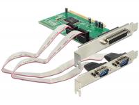 Delock PCI Card 2 x Serial + 1 x Parallel