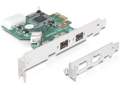 Delock PCI Express Card FireWire B 2+1 Port (IEEE 1394b)