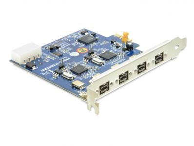 Delock PCI Express Card Dual Channel 2 x 2 FireWire B