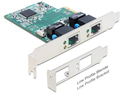 Delock PCI Express Card 2 x Gigabit LAN