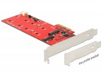 Delock PCI Express Card 2 x internal M.2 NGFF â Low Profile Form Factor