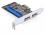 Delock PCI Express Card 2 x external eSATA 6 Gbs + 1 x internal IDE