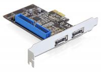 Delock PCI Express Card 2 x external eSATA 6 Gbs + 1 x internal IDE