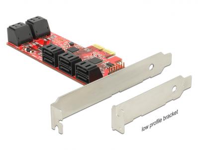 Delock PCI Express Card 10 x internal SATA 6 Gbs â Low Profile Form Factor