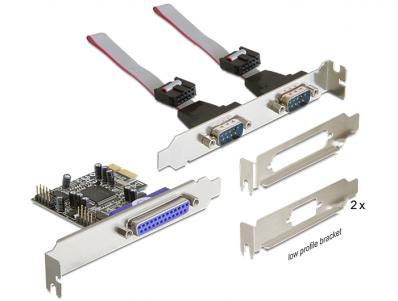 Delock PCI Express Card 2 x Serial + 1 x Parallel