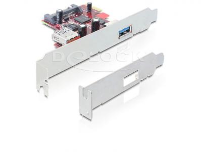 Delock PCI Express Card 1 x external + 1 x internal USB 3.0