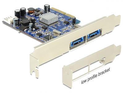 Delock PCI Express Card 2 x external Multiport USB 3.0 + eSATAp