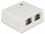 Delock Modular Wall Outlet 2 Port Cat.6