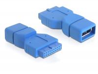 Delock Adapter USB 3.0 pin header 19 pin female USB 3.0-A female