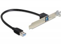 Delock Slot bracket USB 3.0-A male internal 1 x USB 3.0-B external