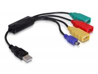Delock USB 2.0 external 4 port Cable Hub