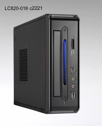 GEHÃUSE Mini-ITX 82001B mit Cardreader 65W extern