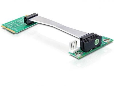 Delock Riser card Mini PCI Express PCI Express x1 left insertion 9 cm