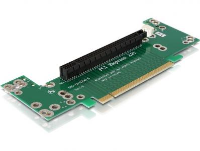 Delock Riser card PCI Express x16 angled 90 left insertion 2 U