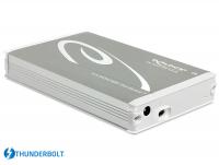 Delock 2.5 External Enclosure SATA HDD Thunderboltâ¢ (up to 15 mm HDD)