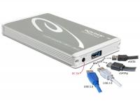 Delock 2.5 External Enclosure SATA HDD Multiport USB 3.0 + eSATAp
