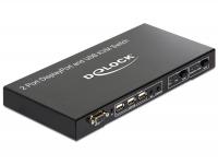 Delock 2 1 Displayport KVM Switch USB and Audio for PC and Mac