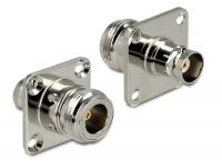 Delock Adapter N Jack BNC Jack Bulkhead