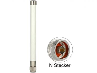 Delock WLAN 802.11 acabgn Antenna N Plug 4.5 ~ 7 dBi 220 Omnidirectional Fixed White Outdoor