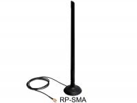 Delock WLAN 802.11 bgn Antenna RP-SMA 6.5 dBi Omnidirectional Joint With Magnetic Stand