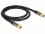 Delock Antenna Cable IEC Plug IEC Jack RG-6U 1 m black