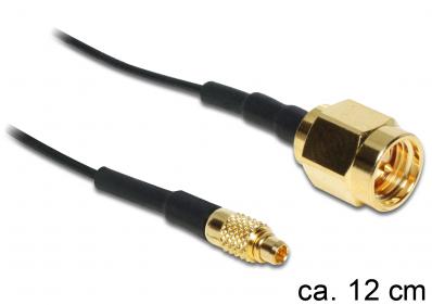 Delock Antenna Cable SMA Plug MMCX Plug 120 mm