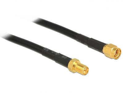 Delock Antenna Cable RP-SMA plug RP-SMA jack CFD200 1 m low loss