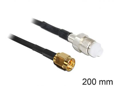 Delock Antenna Cable SMA Plug FME Jack RG-174 200 mm
