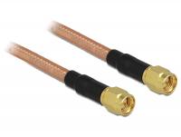 Delock Antenna Cable SMA Plug SMA Plug RG-142 1 m low loss