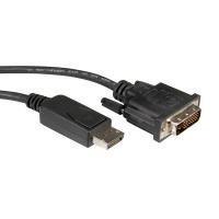ROLINE DisplayPort Cable, DP-DVI (24+1), LSOH, M/M 2 m