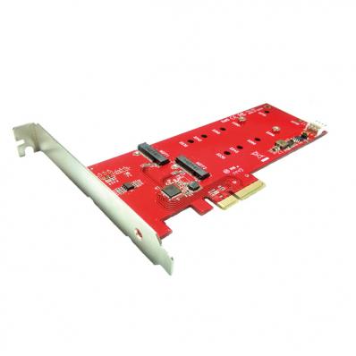 ROLINE PCIe Adapter 2x 110mm M.2 SATA SSD