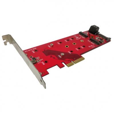 ROLINE PCIe Adapter 2x SATA M.2 NGFF + 1x PCIe M.2 NGFF