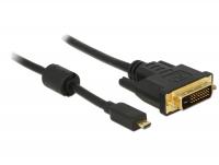 Delock HDMI cable Micro-D male DVI 24+1 male 1 m