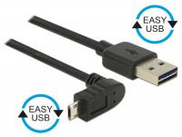 Kabel EASY USB 2.0-A EASY Micro-B obenunten gewinkelt SteckerStecker 1 m Delock
