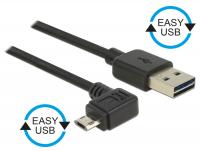 Kabel EASY USB 2.0-A EASY Micro-B linksrechts gewinkelt SteckerStecker 3 m Delock