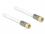 Delock Antenna Cable F Plug F Plug RG-6U Quad Shield 3 m White Premium