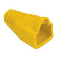 Kink protection hood for RJ-45, yellow 10 pcs.