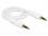 Delock Stereo Jack Cable 3.5 mm 3 pin male male 0.5 m white