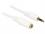 Delock Stereo Jack Extension Cable 3.5 mm 3 pin male female 0.5 m white