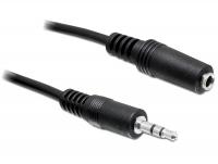 Delock Extension Cable Audio Stereo jack 3.5 mm male female 5 m