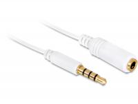 Delock Extension Cable Audio Stereo Jack 3.5 mm male female IPhone 4 pin 5 m