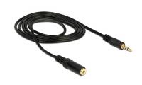 Delock Extension Cable Audio Stereo Jack 3.5 mm male female IPhone 4 pin 1 m