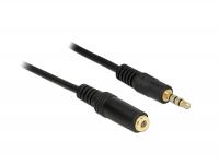 Delock Extension Cable Audio Stereo Jack 3.5 mm male female IPhone 4 pin 2 m