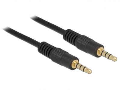 Delock Cable Stereo Jack 3.5 mm 4 pin male male 15 m