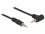 Delock Cable Stereo Jack 3.5 mm 4 pin male male angled 0,5 m black