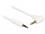 Delock Cable Stereo Jack 3.5 mm 4 pin male male angled 0.5 m white