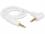 Delock Cable Stereo Jack 3.5 mm 4 pin male male angled 0.5 m white